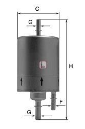 SOFIMA Kütusefilter S 1831 B