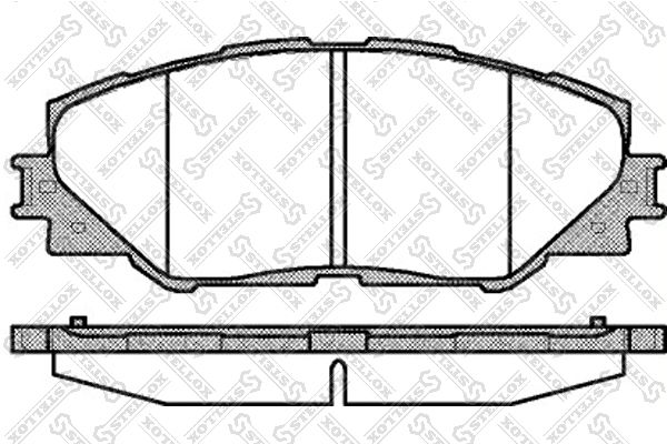 STELLOX Piduriklotsi komplekt,ketaspidur 001 095L-SX