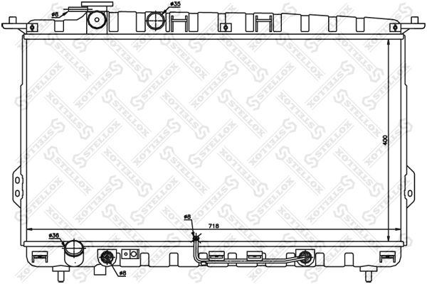 STELLOX Radiaator,mootorijahutus 10-25187-SX