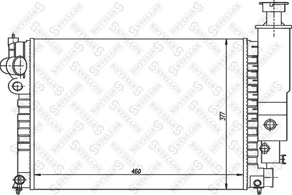 STELLOX Radiaator,mootorijahutus 10-25227-SX