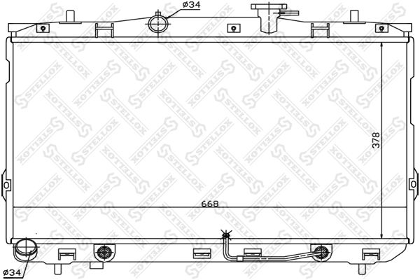 STELLOX Radiaator,mootorijahutus 10-25300-SX