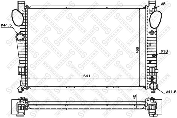 STELLOX Radiaator,mootorijahutus 10-25426-SX