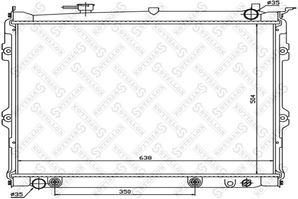 STELLOX Radiaator,mootorijahutus 10-25842-SX