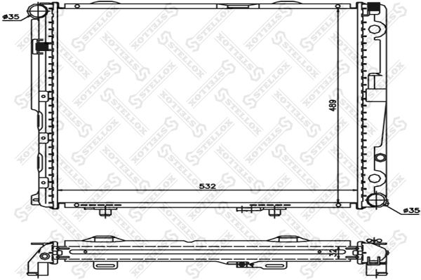 STELLOX Radiaator,mootorijahutus 10-25901-SX