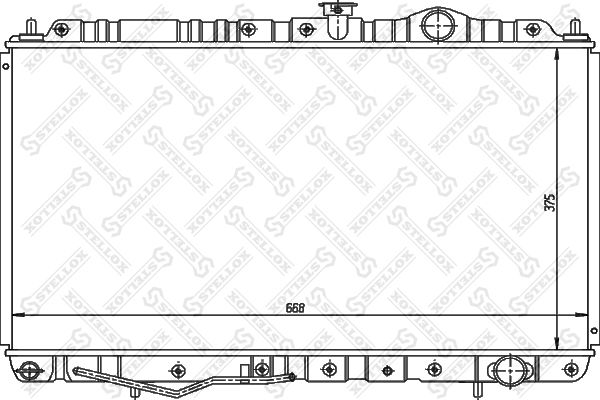 STELLOX Radiaator,mootorijahutus 10-25954-SX