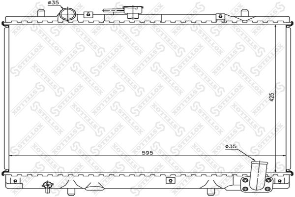 STELLOX Radiaator,mootorijahutus 10-25966-SX