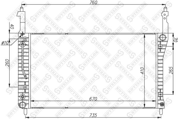 STELLOX Radiaator,mootorijahutus 10-26059-SX