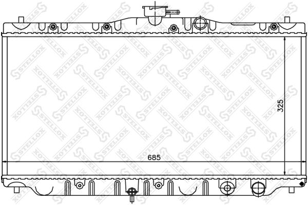 STELLOX Radiaator,mootorijahutus 10-26079-SX