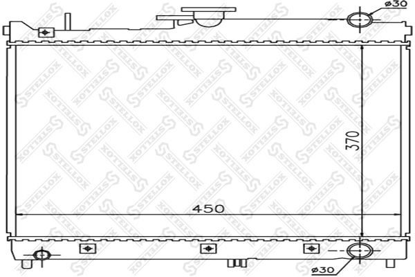 STELLOX Radiaator,mootorijahutus 10-26249-SX