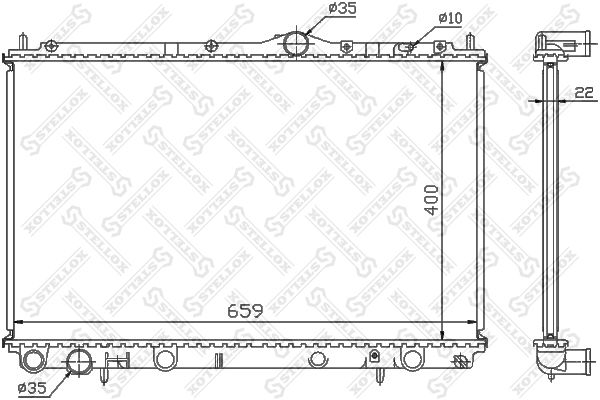 STELLOX Radiaator,mootorijahutus 10-26459-SX