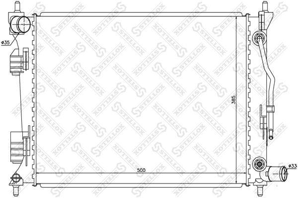 STELLOX Radiaator,mootorijahutus 10-26518-SX