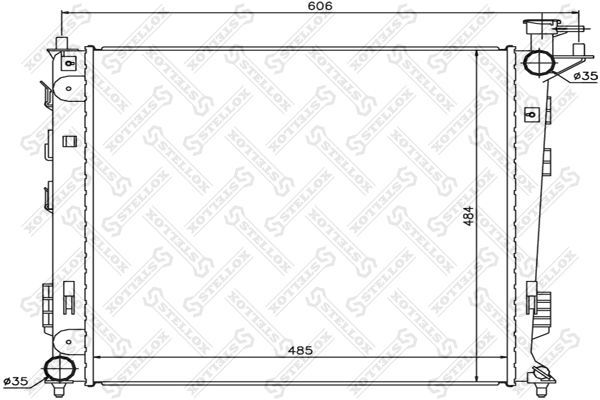 STELLOX Radiaator,mootorijahutus 10-26618-SX