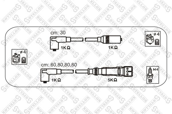 STELLOX Süütesüsteemikomplekt 10-31309-SX