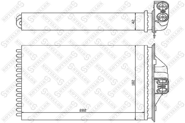 STELLOX Теплообменник, отопление салона 10-35089-SX