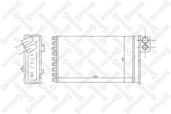 STELLOX Теплообменник, отопление салона 10-35092-SX