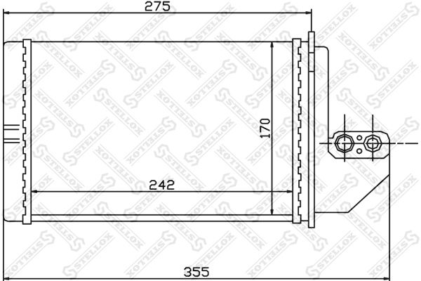 STELLOX Теплообменник, отопление салона 10-35138-SX