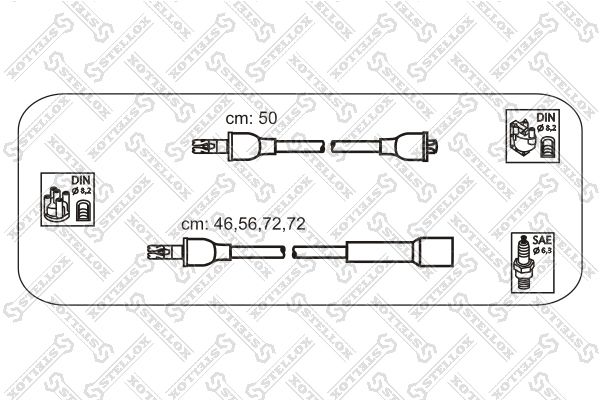 STELLOX Комплект проводов зажигания 10-38105-SX