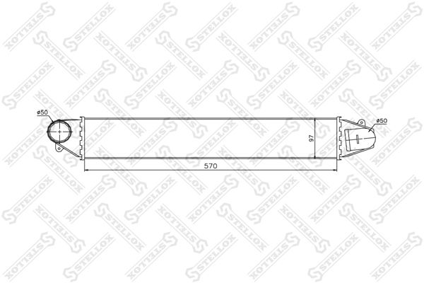 STELLOX Kompressoriõhu radiaator 10-40100-SX