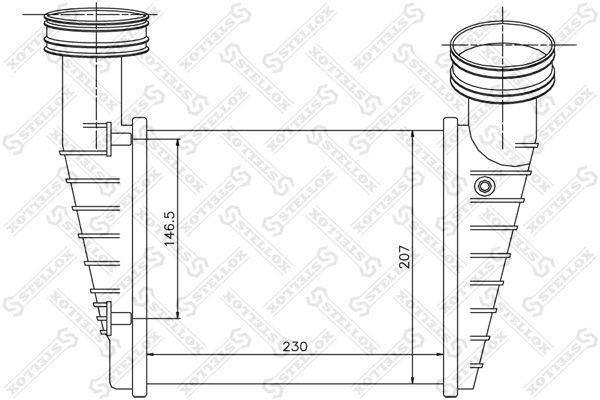 STELLOX Kompressoriõhu radiaator 10-40158-SX