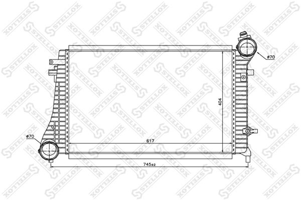 STELLOX Kompressoriõhu radiaator 10-40183-SX