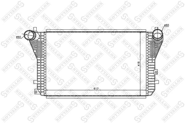 STELLOX Kompressoriõhu radiaator 10-40221-SX