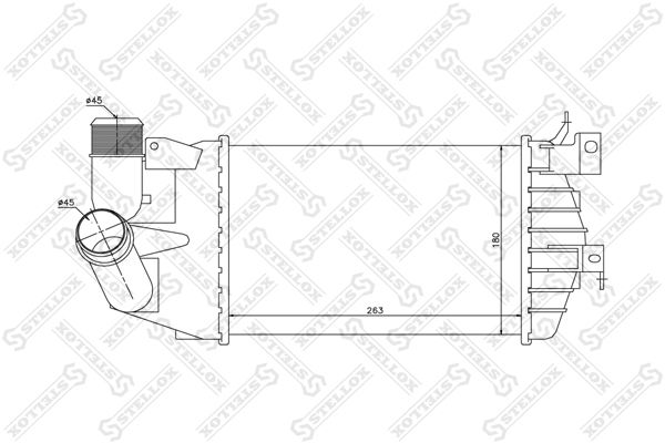 STELLOX Kompressoriõhu radiaator 10-40234-SX