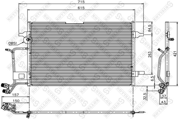 STELLOX Kondensaator,kliimaseade 10-45006-SX