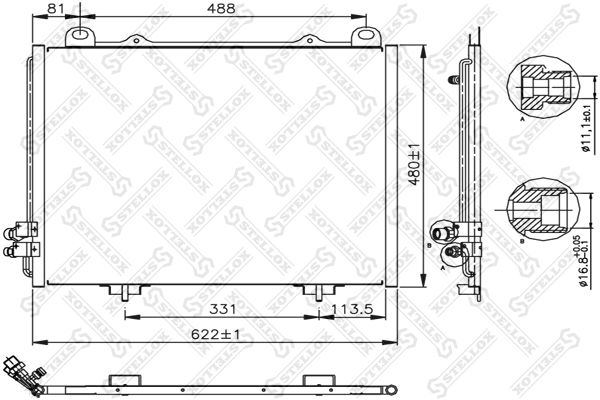 STELLOX Kondensaator,kliimaseade 10-45009-SX