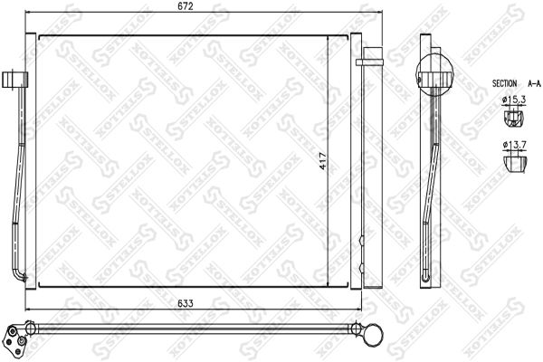 STELLOX Kondensaator,kliimaseade 10-45022-SX