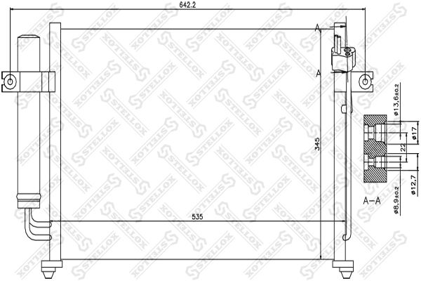 STELLOX Kondensaator,kliimaseade 10-45027-SX