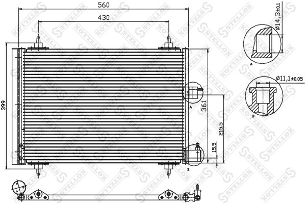 STELLOX Kondensaator,kliimaseade 10-45057-SX