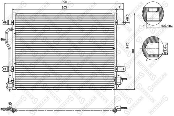 STELLOX Kondensaator,kliimaseade 10-45071-SX