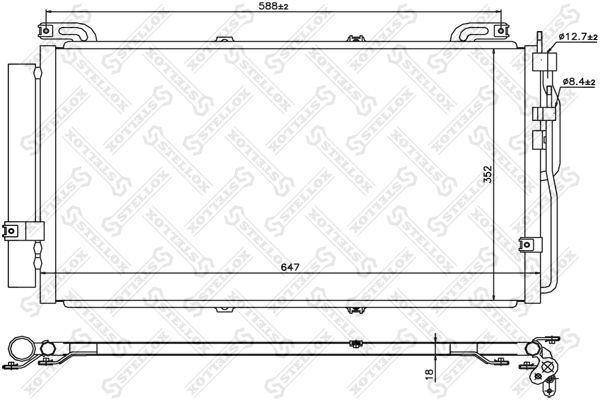 STELLOX Kondensaator,kliimaseade 10-45103-SX