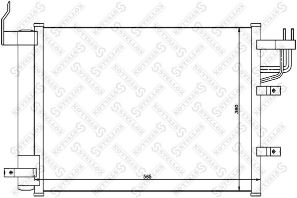 STELLOX Конденсатор, кондиционер 10-45113-SX