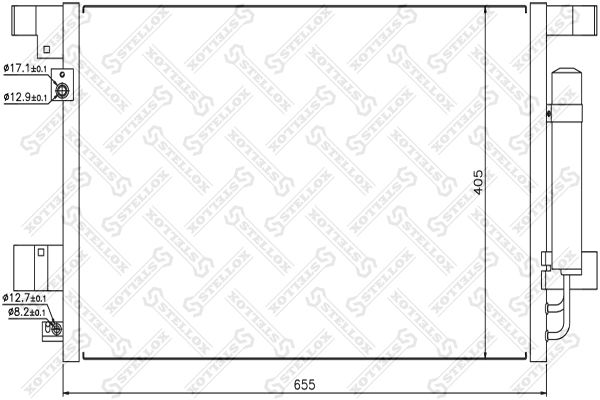 STELLOX Kondensaator,kliimaseade 10-45135-SX