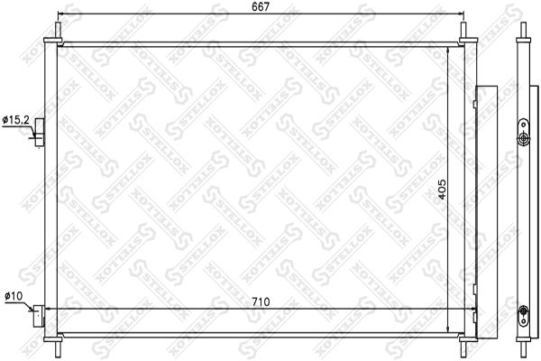 STELLOX Kondensaator,kliimaseade 10-45156-SX