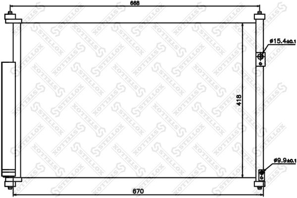 STELLOX Kondensaator,kliimaseade 10-45176-SX