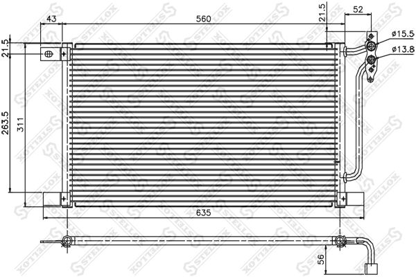 STELLOX Kondensaator,kliimaseade 10-45184-SX