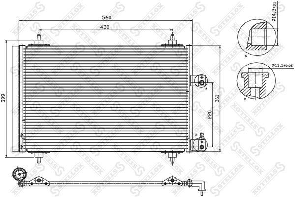 STELLOX Kondensaator,kliimaseade 10-45227-SX