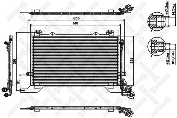 STELLOX Kondensaator,kliimaseade 10-45321-SX