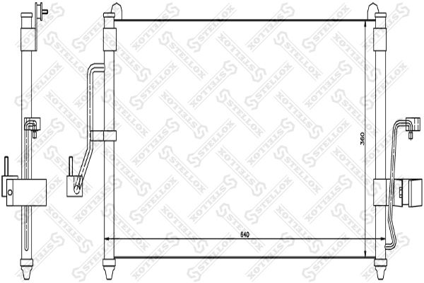 STELLOX Kondensaator,kliimaseade 10-45335-SX