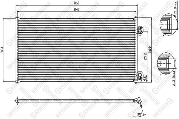 STELLOX Kondensaator,kliimaseade 10-45339-SX