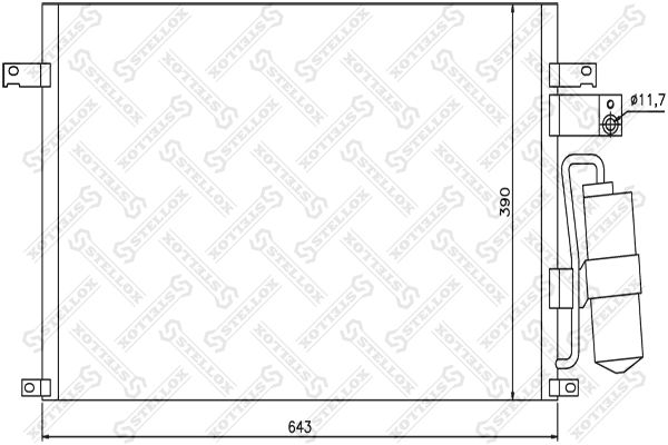 STELLOX Kondensaator,kliimaseade 10-45385-SX