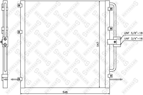 STELLOX Kondensaator,kliimaseade 10-45452-SX