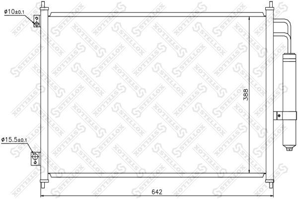 STELLOX Kondensaator,kliimaseade 10-45585-SX