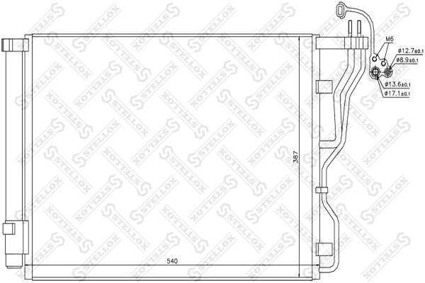 STELLOX Kondensaator,kliimaseade 10-45725-SX