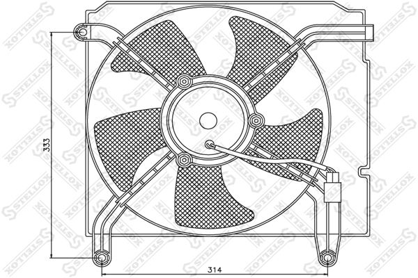 STELLOX Ventilaator,mootorijahutus 29-99251-SX