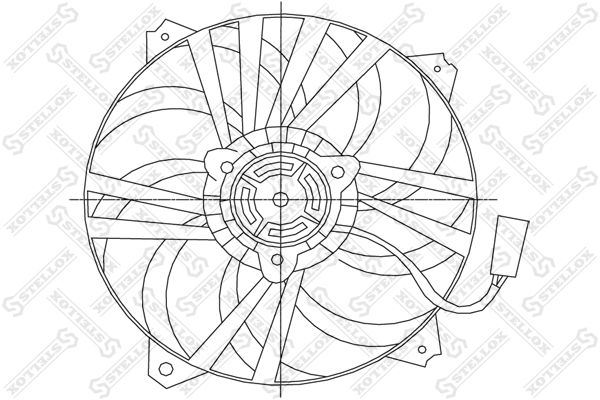 STELLOX Ventilaator,mootorijahutus 29-99278-SX