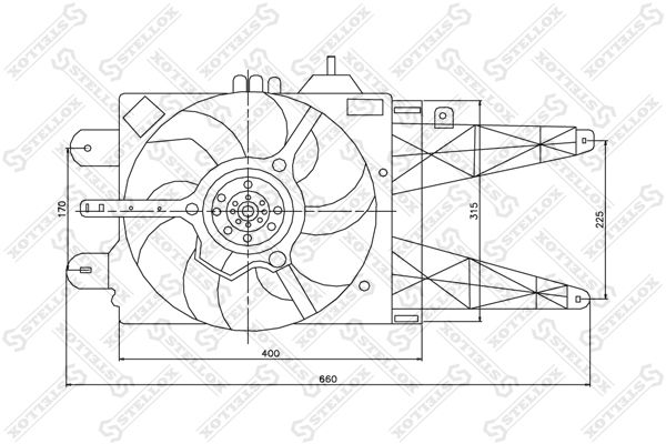 STELLOX Ventilaator,mootorijahutus 29-99311-SX