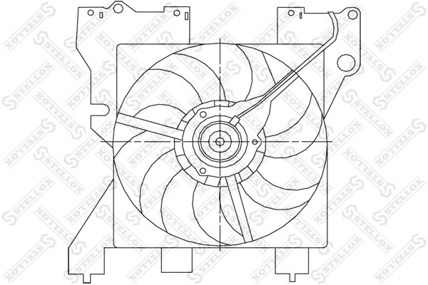 STELLOX Ventilaator,mootorijahutus 29-99350-SX